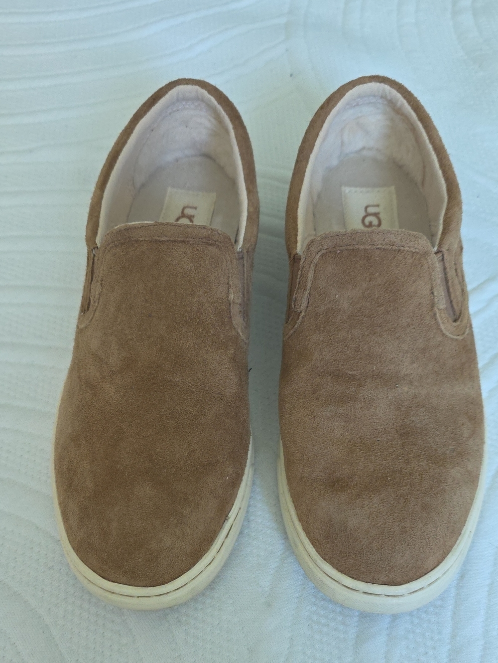 UGG Women's Slip-On Suede Loafers in Chestnut